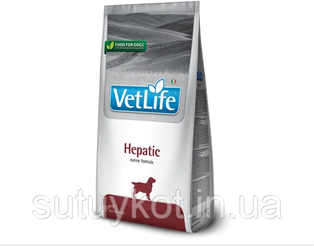 Сухий лікувальний корм для собак Farmina Vet Life Hepatic дієтичне харчування при хронічній печінковий недостатності 2 кг