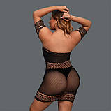 Сексуальне мініплаття з короткими рукавами M-L-XL, фото 3