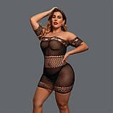 Сексуальне мініплаття з короткими рукавами M-L-XL, фото 4