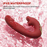 Вібратор 3в1 Pretty Love Night Lover 19 режимів фіолетовий, фото 2