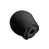 Кліторальний вакуумний вібратор Red Rose Чорний, фото 3