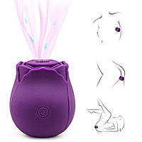Кліторальний вакуумний вібратор Red Rose Фіолетовий