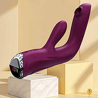 Вакуумний вібратор Nexus Rebbit з підігрівом 7 режимів вібрації та 7 режимів вакуумної стимуляції фіолетовий