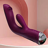 Вакуумний вібратор Nexus Rebbit з підігрівом 7 режимів вібрації та 7 режимів вакуумної стимуляції фіолетовий, фото 3