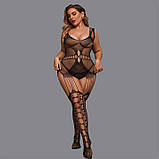 Сексуальний бодистокінг з імітацією панчох L-XXL- Еротична білизна, фото 2
