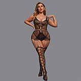 Сексуальний бодистокінг з імітацією панчох L-XXL- Еротична білизна, фото 5