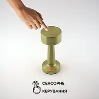 Настільна лампа сенсорна світлодіодна ESLLSE DOWN LIGHT з акумулятором 2 Вт Золота