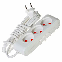 Подовжувач 3гн/3м без землі, Viko без заземлення, у розетку, переноска, електричний Віко 90112303