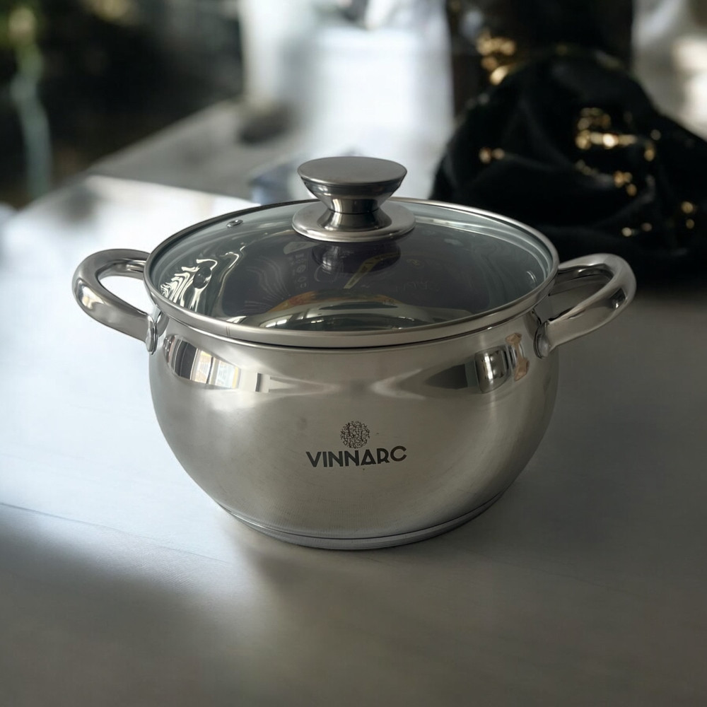 Каструля нержавіюча сталь 3.6 л Vinnarc 5536VN