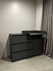 Комод сповивальний (пеленатор) Ф3+1Д Антрацит