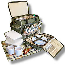 Набір посуду для пікніка Ranger Rhamper Lux на 6 персон із термосумкою