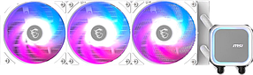 Водяне охолодження MSI MAG CoreLiquid A13 360 ARGB White (CORELIQUID A13 360 WHITE)