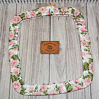 Чохол для квадратних п'ялець Nurge №4 (250*280 мм) Троянди на білому