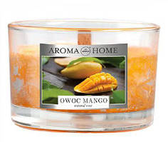 Ароматична свічка 115g "Aroma Home" - Natural Waxes Candle - Mango Fruit (Манго) 83519