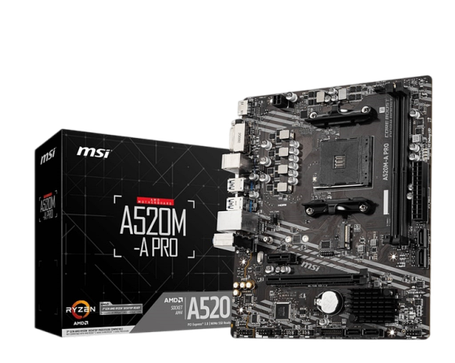 Материнська плата MSI A520M-A Pro Socket AM4 (A520M-A PRO), фото 1