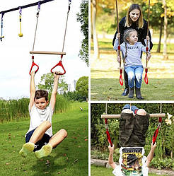 Гойдалка трапеція + ручки Kruzzel 25383