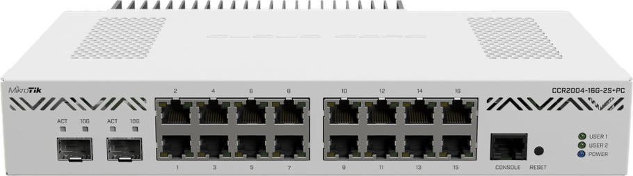 Маршрутизатор MikroTik CCR2004-16G-2S+PC (CCR2004-16G-2S+PC), фото 1