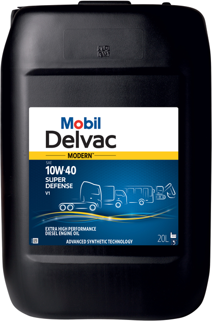 Масло Mobil Delvac Modern 10W-40 Super Defense V1 кан. 20л
