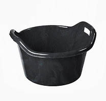 Таз, 32 L будівельний підсилений, чорний