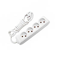 Подовжувач 4гн/2м без землі, Viko без заземлення, у розетку, переноска, електричний Віко 90112402