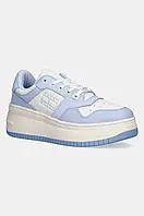 Urbanshop com ua Кросівки Tommy Jeans TJW RETRO BASKET FLATFORM ESS колір чорний EN0EN02506 РОЗМІРИ ЗАПИТУЙТЕ