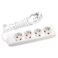 Подовжувач 4гн/3 м із землею, Viko із заземленням, у розетку, переноска, електричний Віко 90114403