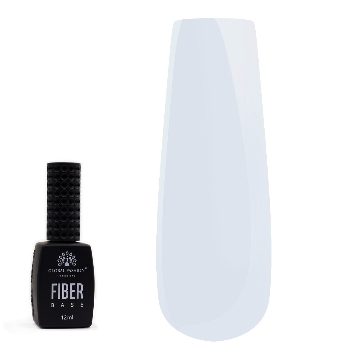 Базове покриття з нейлоном Global Fashion New Fiber Base Milk, 12 мл