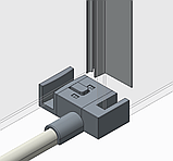 Бічна стінка до кабіни Koer SR SW01-90x200-TR-07 прозоре скло Easy Clean 8мм, графіт (KR5382), фото 5
