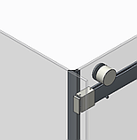 Бічна стінка до кабіни Koer SR SW01-90x200-TR-07 прозоре скло Easy Clean 8мм, графіт (KR5382), фото 9