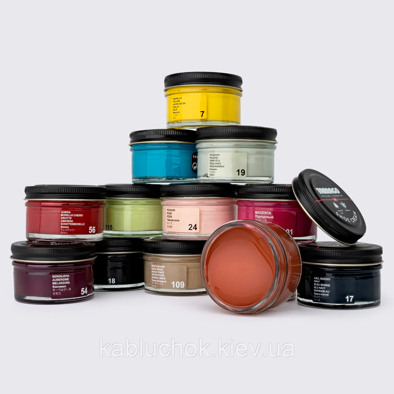 Крем для взуття Tarrago Shoe Cream, 50 мл (99 кольорів на вибір), фото 1