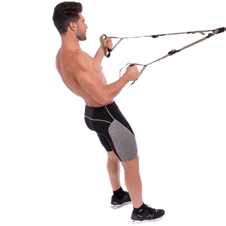 Спортивні підвісні петлі TRX FI-3722-01 Force Training Kit для роботи з власною вагою 1,5м. Хакі