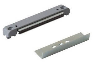 Защіпка балконна магнітна, вісь 13 мм., сіра