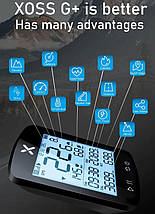 Розумний XOSS G2+ Plus велокомп'ютер, одометр, сірдометр, GPS-навігатор Bluetooth-трекер ANT+, фото 4