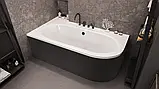 Ванна акрилова Besco Avita 150x75 права, асиметрична, фото 3