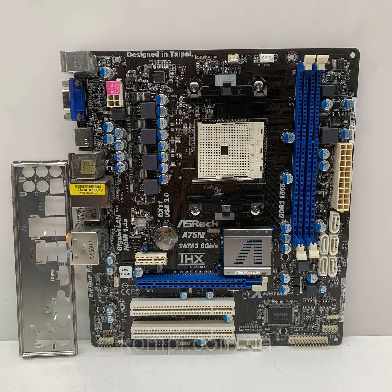 Материнська плата sFM1 ASRock A75M (Socket FM1, DDR3, USB 3.0, б/у)