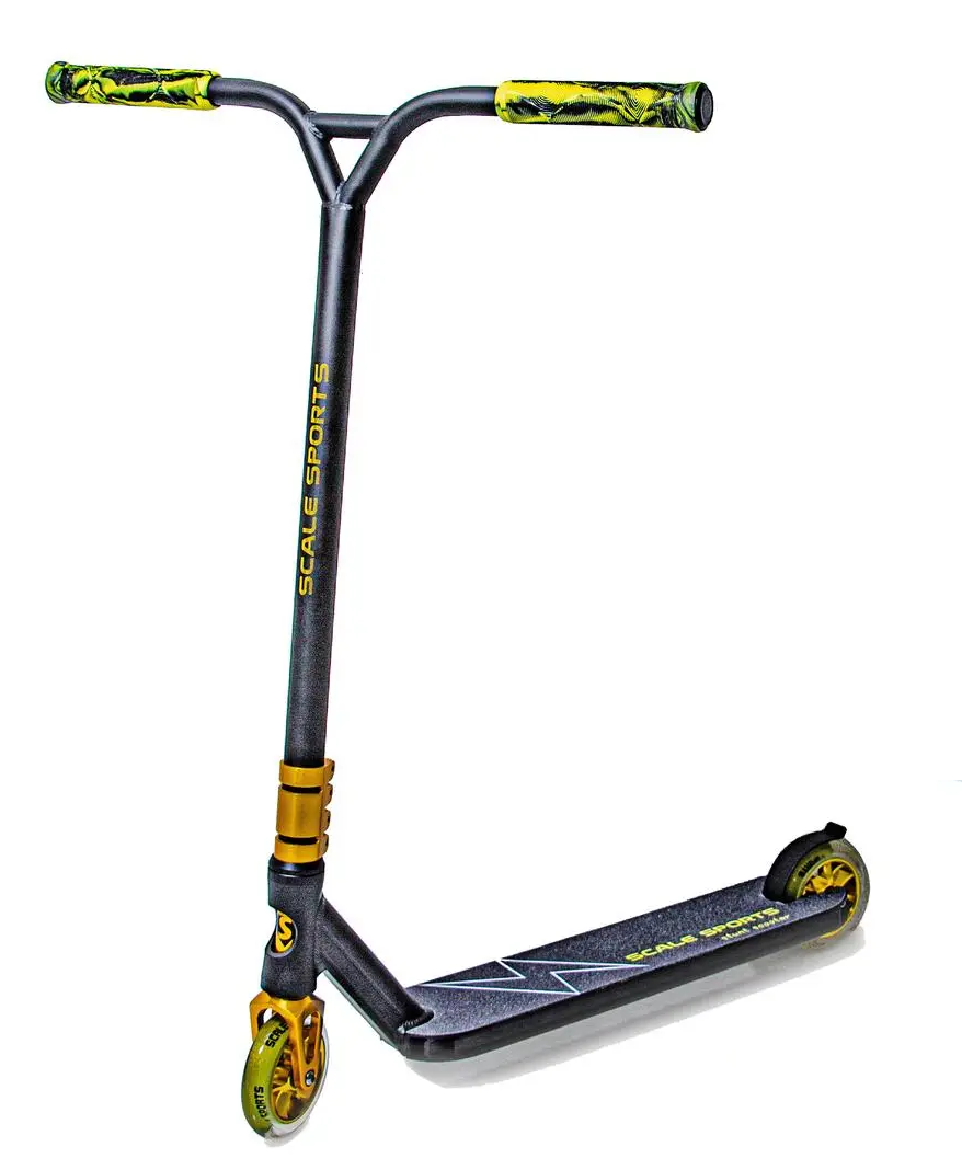 Трюковий самокат Scale Sports Adrenaline. Колеса 110мм. Золотий колір