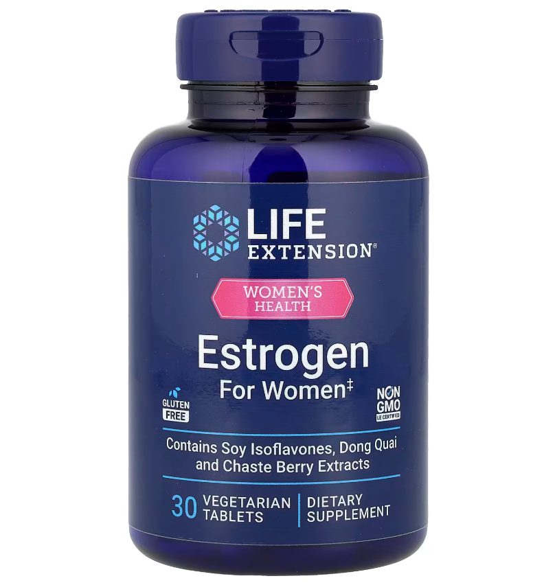 Life Extension естроген для жінок 30 вегетаріанських таблеток, фото 1