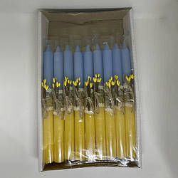 Свічка столова Великодня, 24 см, патріотична, 1/18