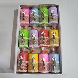 Свічка "Пасхальна" Стовпчик, асортимент, 1/12