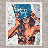 Алмазна мозаїка/вишивка 18+ Дражлива дівчина 40*50 см Орігамі OD 3334, фото 5