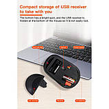 Мишка бездротова оптична MEETION R571, чорна, фото 5