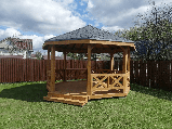 Дерев'яна кругла альтанка СБ-21, фото 4