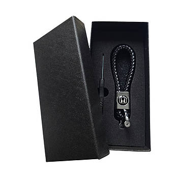 Автомобільний Брелок шкіряний з карабіном Honda (Хонда)