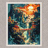 Картина за номерами Японський ранковий пейзаж 40*50 см Орігамі LW 3465, фото 7