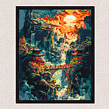 Картина за номерами Японський ранковий пейзаж 40*50 см Орігамі LW 3465, фото 8