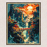 Картина за номерами Японський ранковий пейзаж 40*50 см Орігамі LW 3465, фото 6