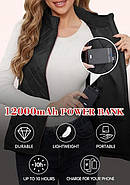 ЖИЛЕТ З ПІДІГРІВОМ KR-66 З POWERBANK 12000mAh, фото 3