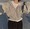 Стильне обʼємне зіп худі, фото 6