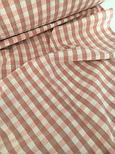 Варена бавовна, клітинка пудрово-бежева дрібна (ширина 250см, 120г/м2)