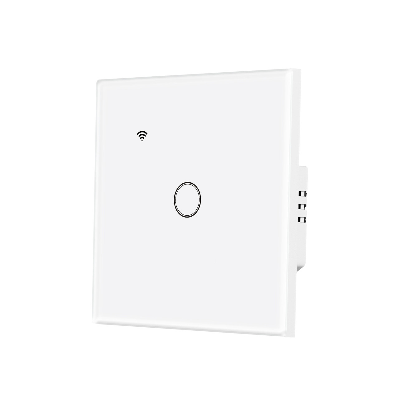 Сенсорний Wi-Fi вимикач без заземлення, одноканальний, білий